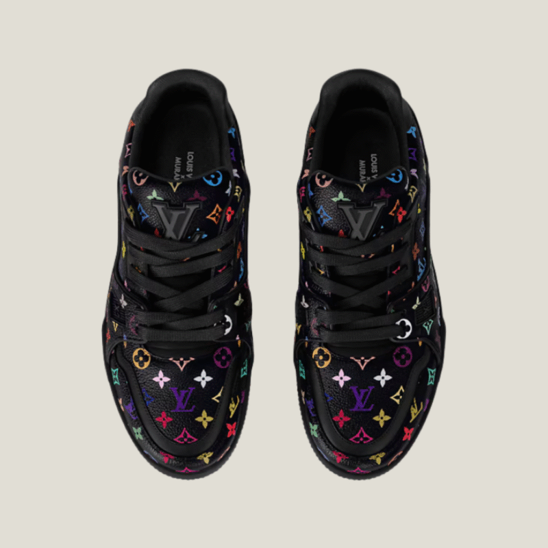 حذاء لويس فيتون × تاكاشي موراكامي LV Trainer – صورة رئيسية إصدار 2025