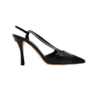 كعب شانيل اسود بكعب عالي – عرض أمامي