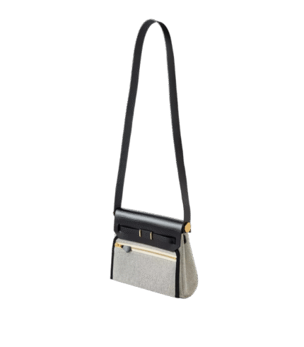 شنطة هيرميس بلاك أكرو قنب توال H مع حمالة كتف