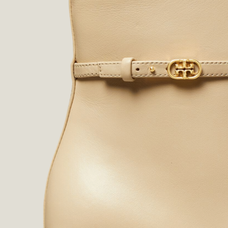 حذاء توري بورش بإبزيم Double T معدني حول الكاحل