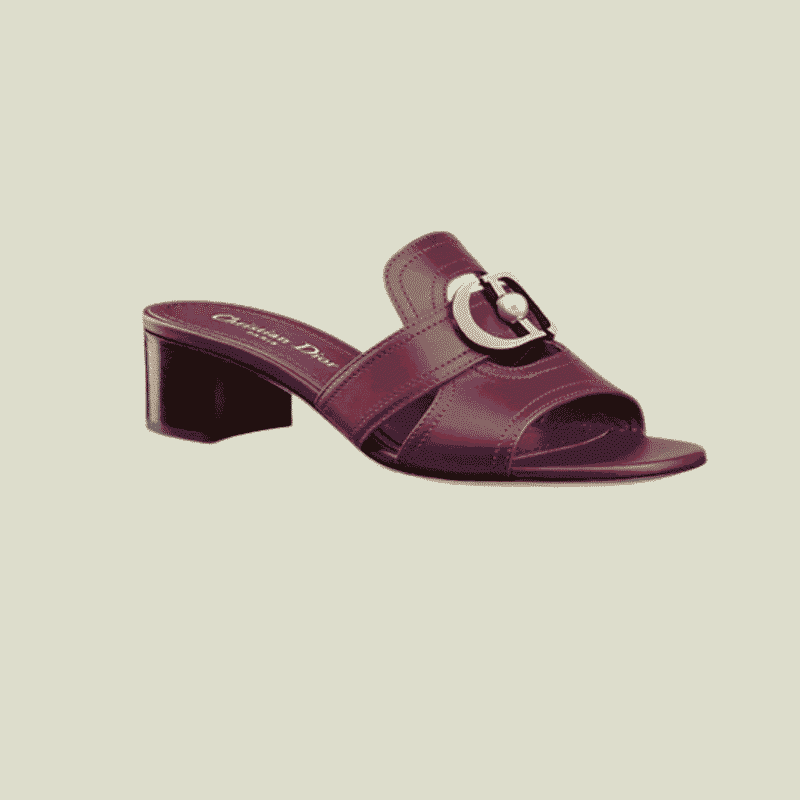 حذاء ديور 30 مونتين من الجانب مع توقيع CD الذهبي