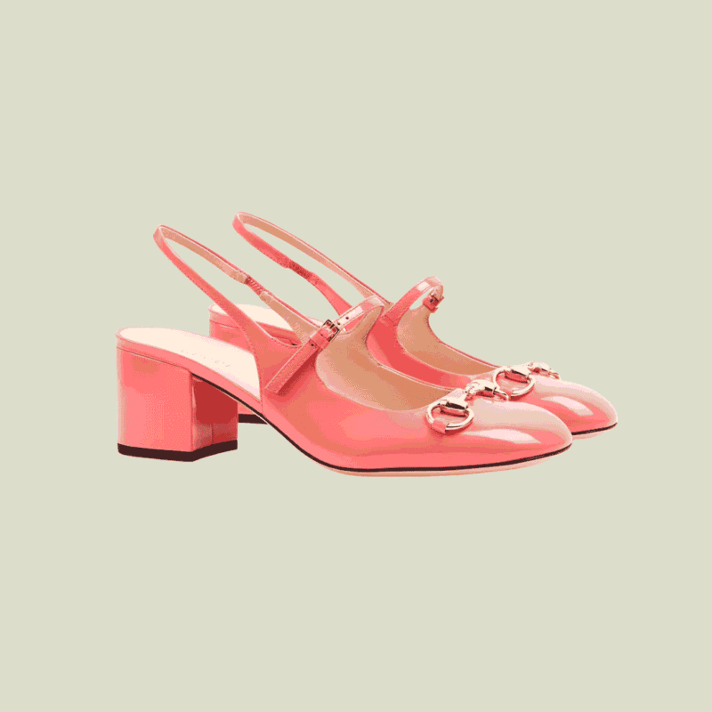 المقدمة الدائرية الأنثوية في حذاء قوتشي هورسبيت