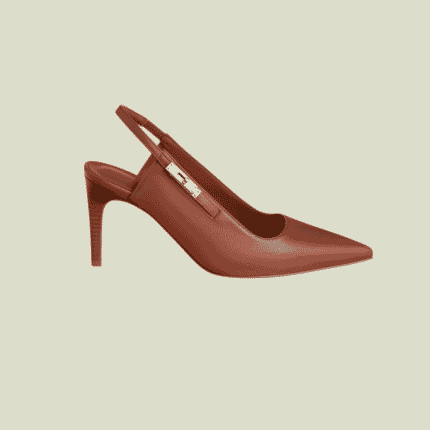 منظر جانبي لأناقة كعب هيرميس بارتفاع 8 سم