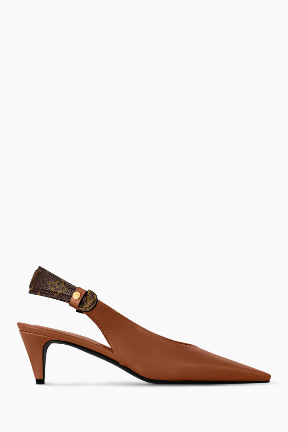 louis-vuitton-heel-monogram-ankle-strap-detail كعب لويس فيتون الجديد ليجاسي - كعب مفتوح - الصورة 1