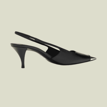 حزام الكعب المفتوح من الخلف في تصميم سان لوران