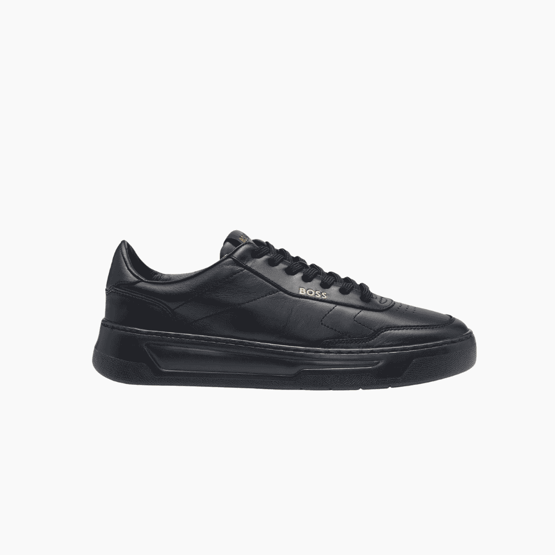 boss-mens-sports-shoes-white-leather-saudi حذاء BOSS رياضي رجالي أبيض جلد طبيعي - ماريس فاشن السعودية