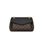 حقيبة لويس فيتون بالاس حمراء بنقش المونوغرام - منظر أمامي كلاسيكي.